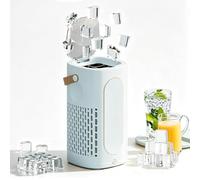 Vituord Portable Mini Ice Maker Machine, 10 Solid Ice Cubes In 15-20 Mins, With Carry Handle, For Home Office Camping Car, Cold Drinks, Cocktails Blue