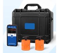 Vituord Surface Resistance Meter, Anti-Static Resistivity Tester Meter, with 2 Pcs Heavy Hammer, Test Lead, LCD Screen, Automatic Range, for Antistatic Coatings, Films and Fabrics