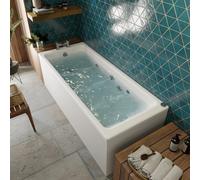Vitura Square Whirlpool Bath with 6 Jets - Single Ended 1700 x 700mm