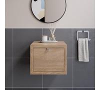 Vitusso Garda Wood Wall Hung Countertop Vanity Unit without Basin - 500mm