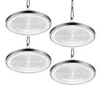 Viugreum 1000W UFO LED High Bay Light 4 Packs, 100000LM Commercial Bay Lighting Daylight 6500K, IP65 Waterproof AC 85-265V LED Warehouse Shop Light Garage Lights 1000W for Factory Workshop