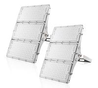 Viugreum 2 Pack 300W Outdoor LED Floodlight, IP66 Waterproof Spotlight Security Light, Super Bright 24000lm Worklight Wall Light for Yard, Garden, Garage, Hallway,6500K Cold White