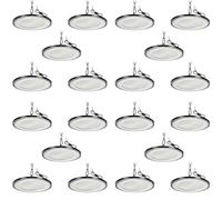 Viugreum 20 Packs 200W UFO LED High Bay Light, 20000LM Commercial Bay Lighting Daylight 6500K, IP65 Waterproof AC 85-265V LED Warehouse Light Shop Light Garage Light for Factory Workshop Gym