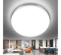 Viugreum 36W LED Ceiling Light, Round LED Ceiling Light Ø18CM IP20 Waterproof, Cold White 6500K 2160LM Flush Modern Surface Ceiling Lights for Living Room, Kitchen, Porch, Hallway