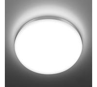 Viugreum 50W LED Ceiling Light, Round LED Ceiling Light Ø23CM IP20 Waterproof, Cold White 6500K 3240LM Flush Modern Surface Ceiling Lights for Living Room, Kitchen, Porch, Hallway