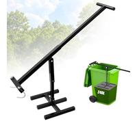 Viugreum Manual Bin Compactor, Black Hand Press Rubbish Press, Waste Compactor Waste Compressor, Adjusted for Different Heights, Increases Garbage Capacity, Outdoor Trash Compactors for Wheelie Bin