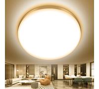 Viugreum Modern 24W LED Ceiling Light, Round Ø15CM IP20 Waterproof, Warm White 3000K 1620LM Flush Surface Ceiling Lights for Living Room, Kitchen, Porch, Hallway