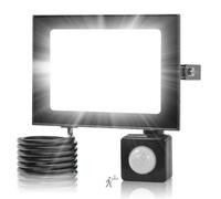 Viugreum Security Light Outdoor, 30W 3000LM Motion Sensor Floodlight, 6500K PIR Sensor Flood Lights IP66 Waterproof, Outdoor Wall Light Flood Lamp for Garden, Backyard, Garages(50cm Cord)