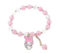 VIUWIZE Pink Anime Bracelet, Kawaii Girl, Animated Pendant Accessories for Children Charm Bracelet Jewellery Fashion Charm Bracelet 16-17 cm