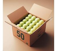 VIV 50 Pack Tennis Balls Bulk, Advanced Practice Balls Pressure Bouncing 53in High Durable, Official Size Pet Dog Playing Ball, Good for Tennis Training Machine & Kids Play on All Courts