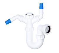 Viva 1 1/2" (40mm) Sink Trap With 135 Degree Twin Nozzles