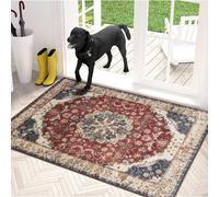 (VIVA, 60cm x 110cm (2ft x 3ft 7")- Large Door Mat) Non Slip Area Rugs Printed Geometric Carpets Mats