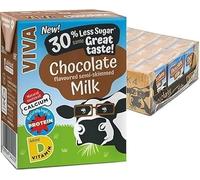 Viva Chocolate Flavoured Milk - Pack of 27 × 200ml | Long-Life Cartons | Nutritious Drink for Kids & Adults | Great for Packed Lunches, Travel & Everyday Refreshment