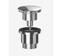 Viva Chrome Universal Clicker Basin Waste, 11x4 inch, 60mm Flange, Mushroom Style