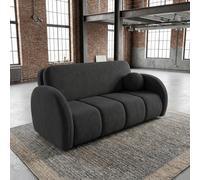Viva Comfy Iv Sofa Bed With Storage Compartment Particle Board Metal Legs Wooden Frame 172X103X85Cm Graphite