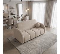 Viva Comfy Iv Sofa Bed With Storage Compartment Particle Board Metal Legs Wooden Frame 172X103X85Cm Beige