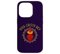 Viva Cristo Rey Catholic Sacred Heart Devotion Case for iPhone 14 Pro