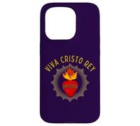 Viva Cristo Rey Catholic Sacred Heart Devotion Case for iPhone 15 Pro
