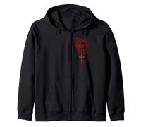 Viva Cristo Rey! - Spanish Catholic Saying Zip Hoodie