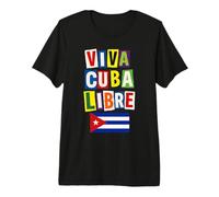 Viva Cuba Libre Flag Premium T-Shirt