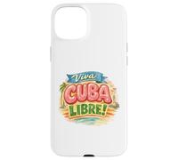 Viva Cuba Libre Retro Design Vintage Cuban Typography Case for iPhone 15 Plus