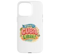Viva Cuba Libre Retro Design Vintage Cuban Typography Case for iPhone 15 Pro Max