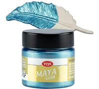 Viva Decor 45 ml Maya Gold Paint, Ice Blue