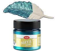 Viva Decor 50 ml Maya Gold Paint, Turquoise