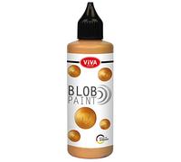 Viva Decor® Blob Paint Metallic (Gold, 90 ml) Ready-to-Use Paints for Blob Painting/Dot Painting Art - Dotting Tool for Canvas, Mandala etc. - Made in Germany