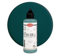 Viva Decor® Blob Paint (Petrol, 90 ml) Ready-to-use Blob Painting Paints with Acrylic Paint Properties - Dot Painting Art, Dotting Tool for Canvas, Mandala and Much More - Made in Germany