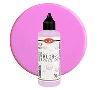Viva Decor® Blob Paint (Pink, 90 ml) Ready-to-Use Blob Painting Paints with Acrylic Paint Properties - Dot Painting Art, Dotting Tool for Canvas, Mandala and Much More - Made in Germany