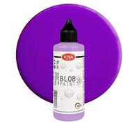 Viva Decor® Blob Paint (Purple, 90 ml) Ready-to-Use Blob Painting Paints with Acrylic Paint Properties - Dot Painting Art, Dotting Tool for Canvas, Mandala and Much More - Made in Germany
