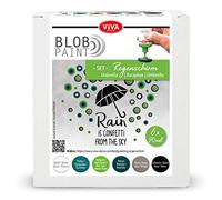 Viva Decor® Blob Paint Set (Umbrella) ready-to-use blob painting colors - craft acrylic paint set - dot painting supplies - dotting paint set for canvas or mandala - Made In Germany