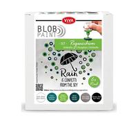 Viva Decor® Blob Paint Set (Umbrella) ready-to-use blob painting colors - craft acrylic paint set - dot painting supplies - dotting paint set for canvas or mandala - Made In Germany