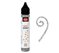 Viva Decor German Glitter, Synthetic Material, Silver, 12 x 2.1 x 2.1 cm