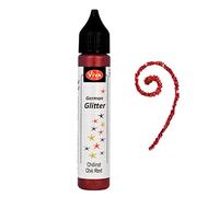 Viva Decor German Glitter, Synthetic Material, Red, 12 x 2.1 x 2.1 cm