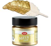 Viva Decor Maya Gold Paint 45 ml, Gold