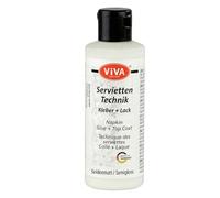 Viva Decor Napkin Glue and Top Coat 2.77 oz. Semi Gloss, Paper, Multicoloured, 3-Piece