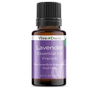Viva Doria 100% Pure Lavender French Essential Oil, Undiluted, Food Grade, 15 mL (0.5 Fluid Ounce)