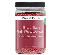 Viva Doria Brazilian Pink Peppercorn, Steam Sterilized Whole Pink Pepper, 8 Oz (227 G)