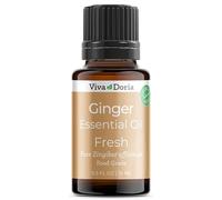 Viva Doria Ginger Essential Oil, 100% Pure Natural, Fresh Ginger Essential Oil, Undiluted, for Aromatherapy | Food Grade, 15 mL (0.5 Fluid Ounce)