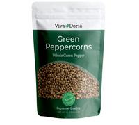 Viva Doria Green Peppercorns, Whole Green Pepper, Steam Sterilized,12 Oz, For Grinder Refills