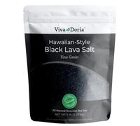 Viva Doria Hawaiian Black Lava Sea Salt, Fine Grain, 5 lb (2.27 kg)
