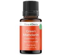 Viva Doria Pure Green Mandarin Essential Oil, Undiluted, Food Grade, Cold Pressed, Italian, 15 mL (0.5 Fluid Ounce)