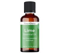 Viva Doria Pure Lime Essential Oil, Undiluted, Food Grade, Mexican Lime Oil, 30 mL (1 Fl Oz)