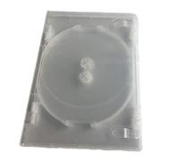 Viva Elite New 1 DVD Replacement Case solid Super Clear Quad Hold 4 Discs Holder With Flap 14mm Spin