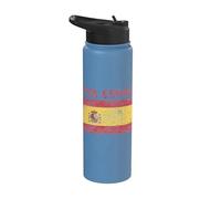 Viva Espana Spain Flag for Spaniards Stainless Steel Insulated Water Bottle