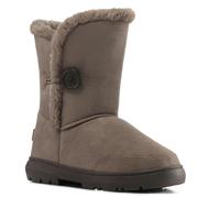 Holly Womens Single Button Faux Faux Waterproof Winter Snow Boots - Brown - 8 - BRO41 AEA0148