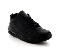 Get Fit Men’s Air Bubble Trainers - Lace-Up Lightweight Athletic Sneakers with Shock-Absorbing Sole - Comfortable Walking & Running Shoes for Gym, Sports & Everyday Wear - Black - UK11/EU45
