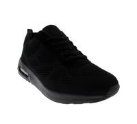 VIVA Get Fit Womens Air Cushioned Trainers - Lightweight Breathable Shoes - 4 - Black